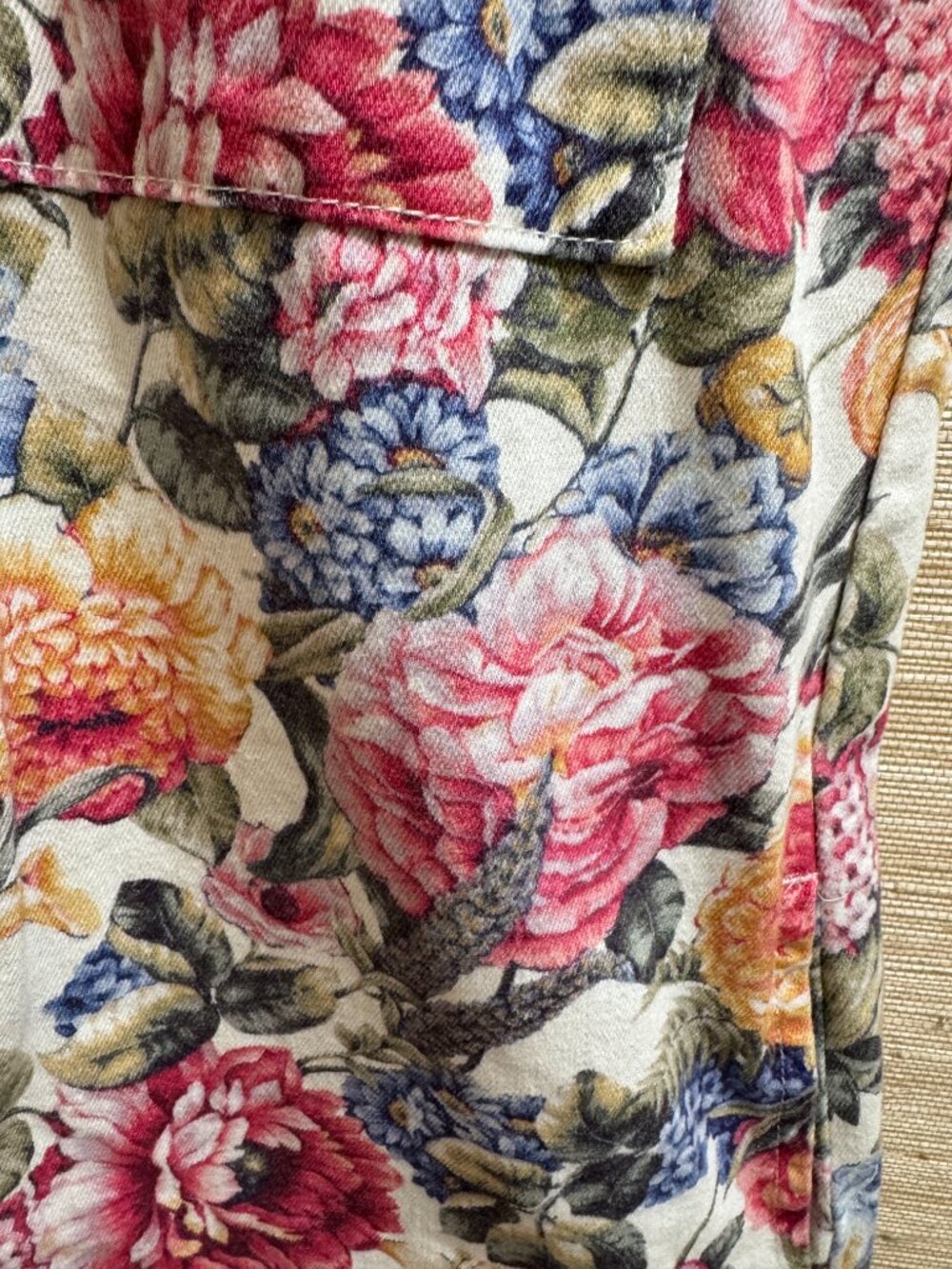 Show Me Your Mumu Floral Button Front Romper Size Small Utility Pocket - Picture 5 of 6